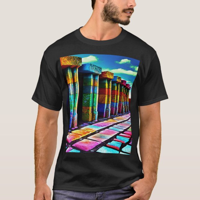Psychedelische Steine T-Shirt (Vorderseite)