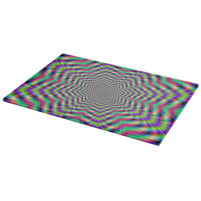 Psychedelische Sterne in Sternen Schneidebrett (Ecke)