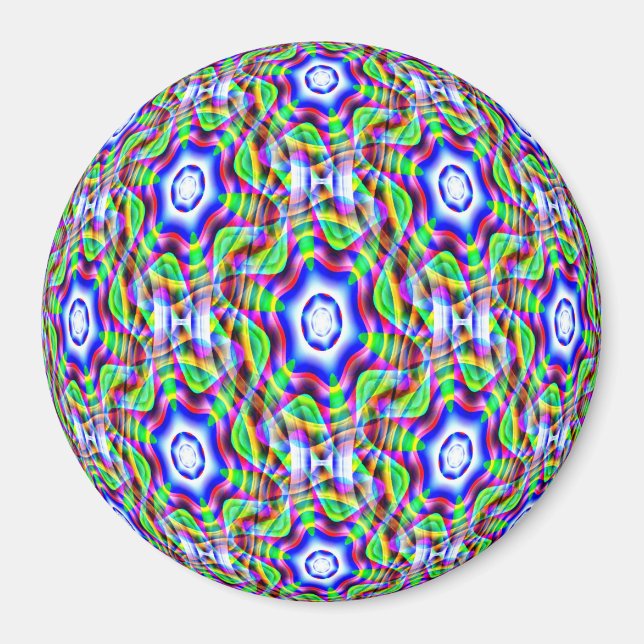 Psychedelische Sterne...... Magnet (Vorne)