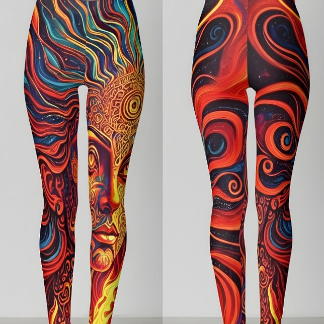 Psychedelische Sun Goddess Leggings (Von Creator hochgeladen)