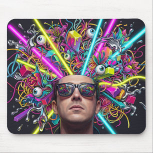Psychedelische Surreal Pop Art Mousepad