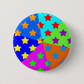 Psychedelische Süßigkeits-Sterne Button