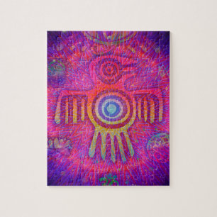 Psychedelische Symbole Puzzle