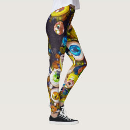 Psychedelische Tasten und Sequenzen Leggings
