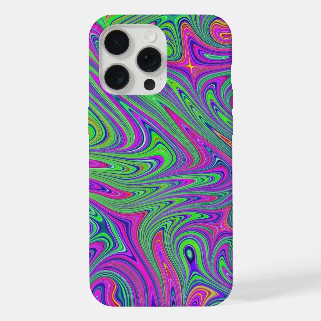 psychedelische Texturen iPhone Hülle (Rückseite)