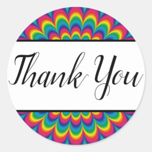 Psychedelische Tie Dye Gefallen-Aufkleber Runder Aufkleber