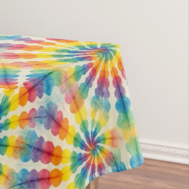 Psychedelische Tie Dye | Groovy Retro-Tischdecke Tischdecke