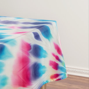 Psychedelische Tie Dye Groovy Retro-Tischdecke Tischdecke