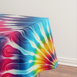 Psychedelische Tie Dye | Groovy Retro-Tischdecke Tischdecke