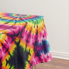 Psychedelische Tie Dye | Groovy Retro-Tischdecke Tischdecke