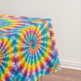 Psychedelische Tie Dye | Groovy Retro-Tischdecke Tischdecke