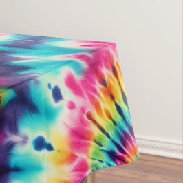 Psychedelische Tie Dye | Groovy Retro-Tischdecke Tischdecke
