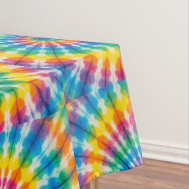 Psychedelische Tie Dye | Groovy Retro-Tischdecke Tischdecke