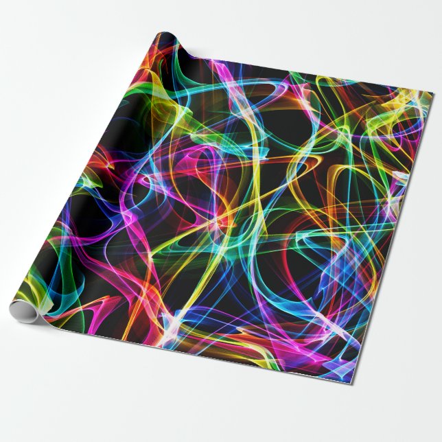 Psychedelische Trance Art Geschenkpapier (Ungerollt)