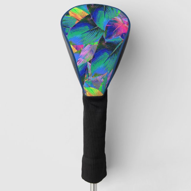 Psychedelische Tree-Blätter Golf Headcover (Vorderseite)