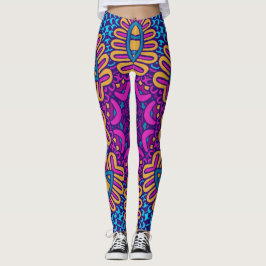 Psychedelische Tribal-Leggings - Vibranly Boho Leggings