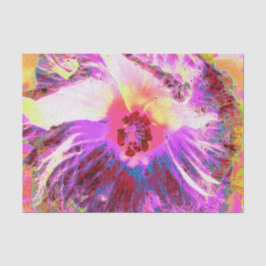 Psychedelische Trippy Rainbow Colors Hibiskus Blum Seidenpapier