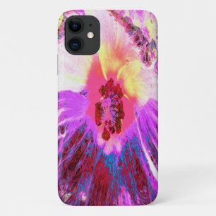 Psychedelische Trippy Regenbogenfarben Hibiskusblü Case-Mate iPhone Hülle