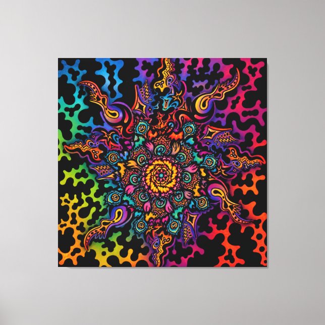 Psychedelische Vibes Leinwanddruck (Vorderseite)