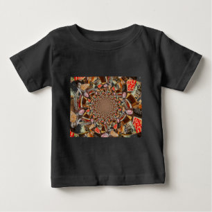 Psychedelische Vision von Brown Hues Baby T-shirt