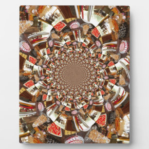 Psychedelische Vision von Brown Hues Fotoplatte