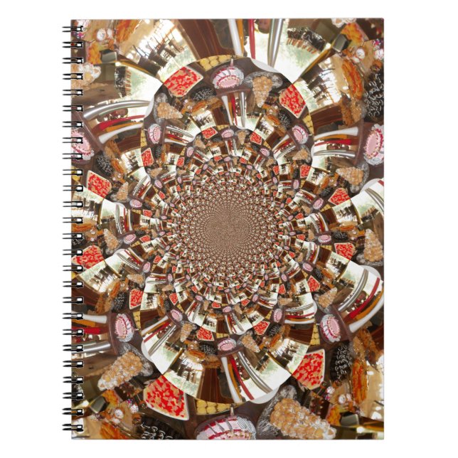 Psychedelische Vision von Brown Hues Notizblock (Vorderseite)