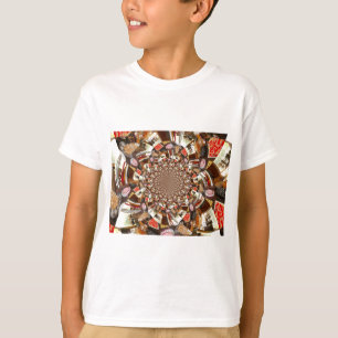 Psychedelische Vision von Brown Hues T-Shirt
