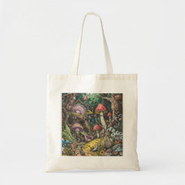 Psychedelische Wald-Tasche Tragetasche