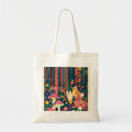 Psychedelische Wald-Tasche Tragetasche
