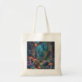 Psychedelische Wald-Tasche Tragetasche