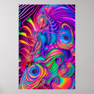 Psychedelische Wall Art Posters sind Groovy Man! Poster