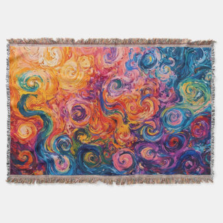 Psychedelische Wirbel Ölgemälde Decke
