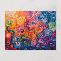 Psychedelische Wirbel Ölgemälde