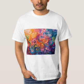 Psychedelische Wirbel Ölgemälde T-Shirt