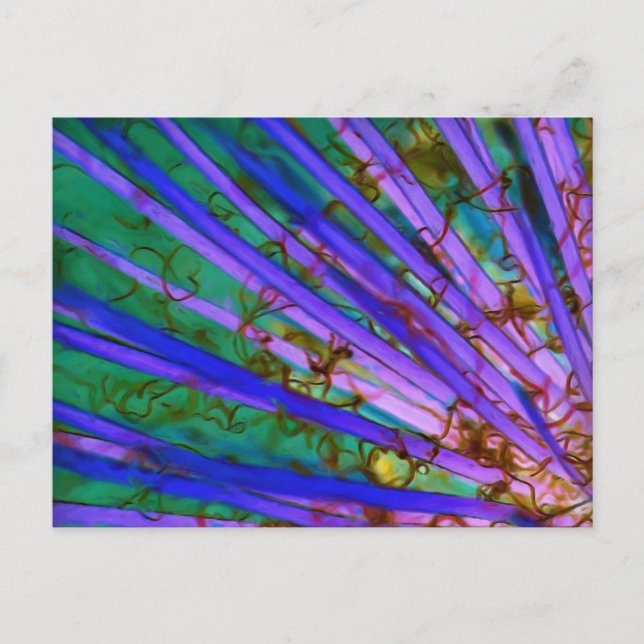 Psychedelische Yucca invertiert Postkarte (Vorderseite)