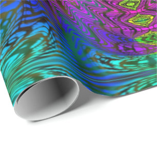 Psychedelische Zeit Warp von SD. Kelley Geschenkpapier