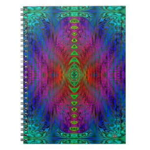 Psychedelische Zeit Warp von SD. Kelley Notizblock