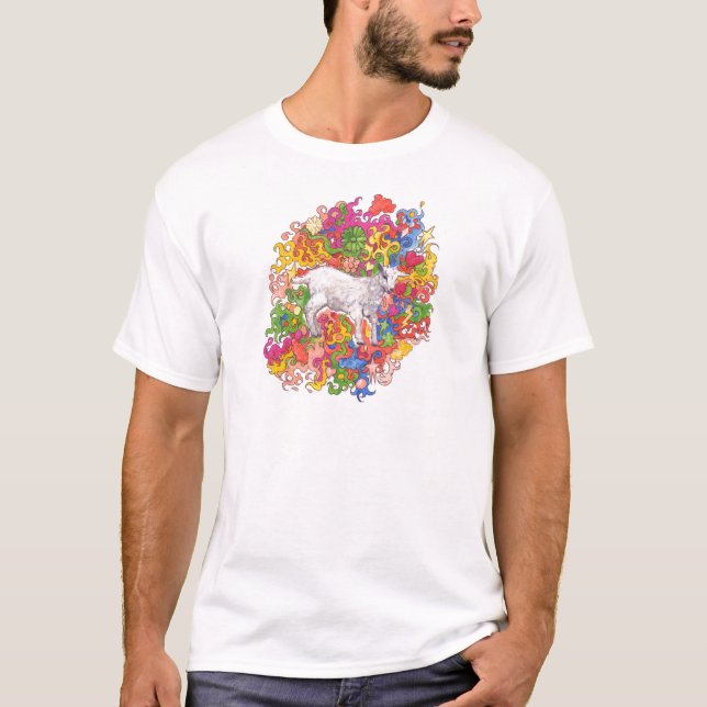 Psychedelische Ziege T-Shirt (Vorderseite)