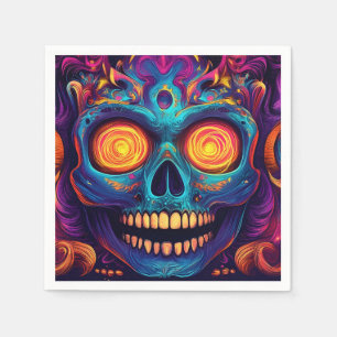 Psychedelische Zuckerkultur - Tag der Toten Serviette