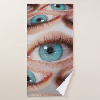 Psychedelischer abstrakter Hintergrund des verzerr Badehandtuch