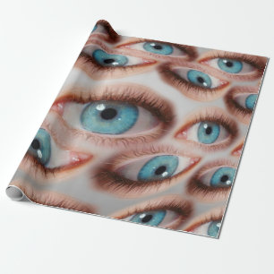 Psychedelischer abstrakter Hintergrund des verzerr Geschenkpapier