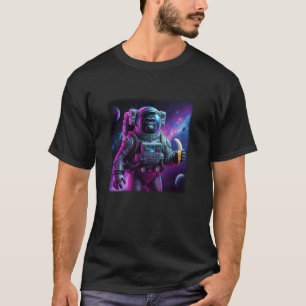 Psychedelischer Affe Astronaut Grafik T-Shirt