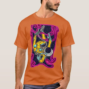 psychedelischer Astronautenraum T-Shirt