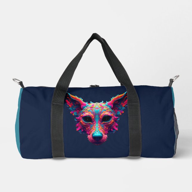 Psychedelischer bester Freund - Hundedesign-T-Shir Duffle Bag (Vorderseite)