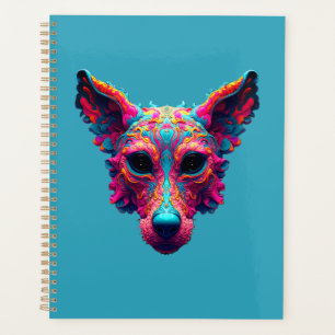 Psychedelischer bester Freund - Hundedesign-T-Shir Planer