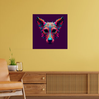 Psychedelischer bester Freund - Hundedesign-T-Shir Poster