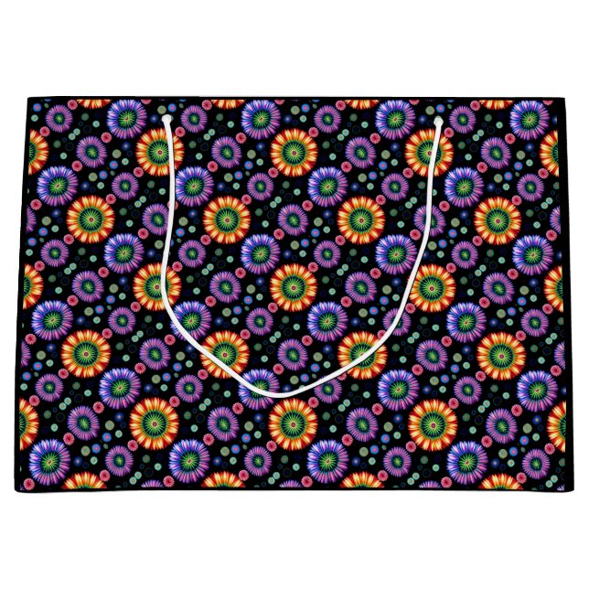 Psychedelischer Burst Große Geschenktüte (Vorderseite)
