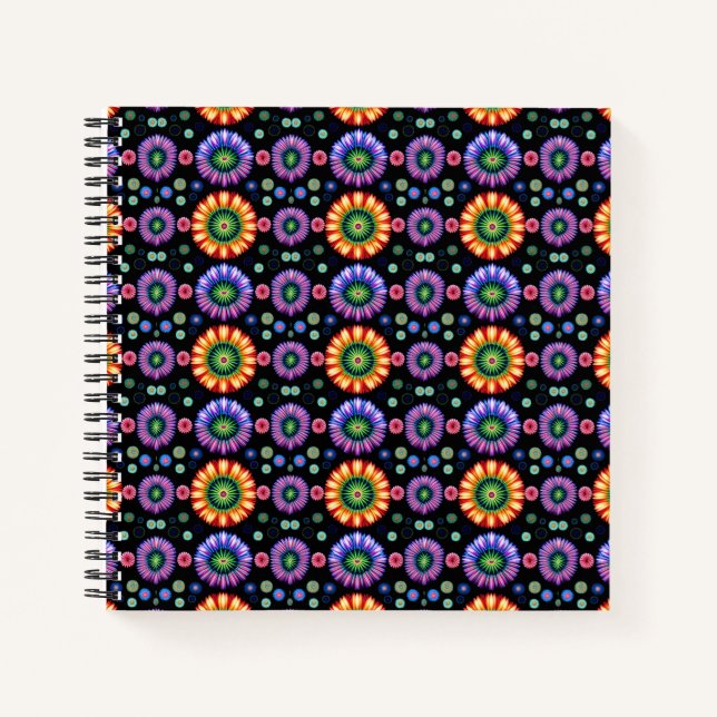 Psychedelischer Burst Notizbuch (Vorderseite)