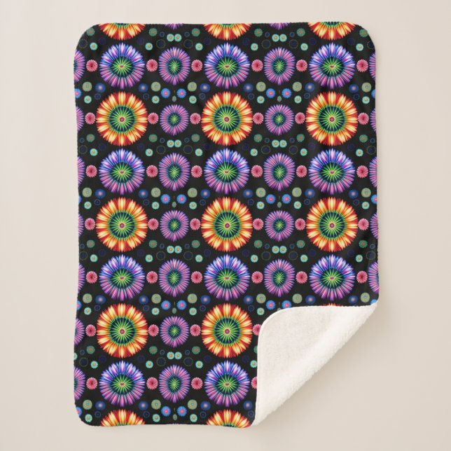 Psychedelischer Burst Sherpadecke (Vorderseite)