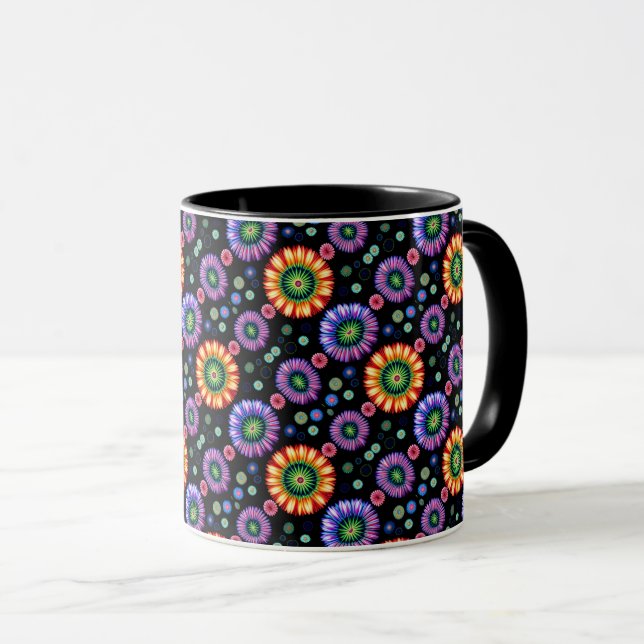 Psychedelischer Burst Tasse (VorderseiteRechts)